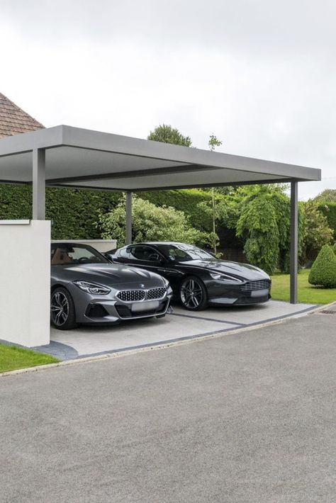 Middle Class Family, Car Porch Design, Garage Canopies, Aluminum Carport, Modern Carport, Carport Covers, Car Shed, Garage Pergola, Class Family