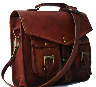 Premium Quality Shoulder Men Women Genuine Vintage Brown Leather Messenger Laptop Bag Briefcase, Bags Art Supplies Bag, Leather Messenger Bag Men, Leather Briefcase Men, Laptop Briefcase, Convertible Bags, Trendy Quotes, Embroidered Bag, Men's Bags, Leather Briefcase