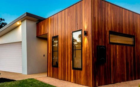 What's the Cheapest Wood Siding? 6 Wood Materials Compared Composite Wood Siding, Oak Hardwood Floors Colors, Exterior Wood Trim, Fibre Cement Cladding, Fiber Cement Board, Led Exterior Lighting, Cement Board, Fiber Cement Siding, Cement Siding