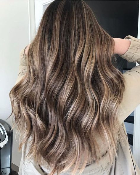 Medium Brown With Blonde Highlights, Highlights Brown Hair Balayage, Grad Hair, Ash Blond, Brown With Blonde, Brown With Blonde Highlights, Silver Blonde Hair, Medium Brown Hair, Brunette Balayage