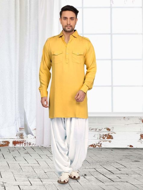 Plain Classy Cotton Yellow Pathani Suit, pathani suit design for man, men's pathani suit designs, pathani suit for men, mens pathani suit, men's pathani suit images, pathani dress, pathani kurta pajama, pathani suit for wedding, pathani suit design for man, pathani kurta design, pathani suit for boys, pathani suit for mens with jacket, Suit Design For Man, Kurta Pajama Pathani, Pathani Suit For Men, Pathani Kurta Pajama, Mens Pathani, Pathani For Men, Pathani Suit, Cotton Silk Fabric, Fancy Buttons