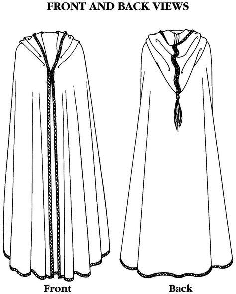 Folkwear Sewing Pattern number 132 Moroccan Burnoose Pattern includes Mid-Calf Length and Ankle-Length Pattern condition: Uncut, factory folded and complete with instructions ~ Item for sale is a sewing pattern, not a finished garment ~ Men of the Maghreb (Western North Africa from Tunisia to Morocco) wrap themselves in these graceful sweeping capes year-round. Made of black, brown, or white camel hair woven into rough homespun or the finest broadcloth, the Burnoose lends protection from mountai Medieval Cloak Pattern, Hooded Cloak Pattern, Cloak Sewing Pattern, Victorian Wardrobe, Long Hooded Cloak, Half Circle Design, Ramona Quimby, Cloak Pattern, Cape Pattern Sewing