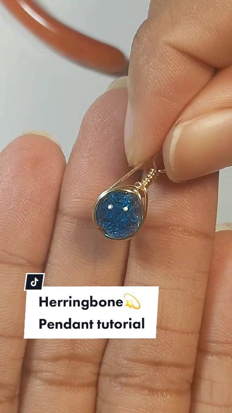 Herringbone wire wrapped tutorial💫 #wirewraptutorial #wirewrapping #... | TikTok Wire Wrap Rings, Diy Wire Jewelry Rings, Diy Wire Earrings, Wire Jewelry Rings, Wire Wrapped Stone Jewelry, Wire Wrap Jewelry Designs, Wire Wrapped Jewelry Tutorials, Wire Wrap Jewelry, Diy Jewelry Unique