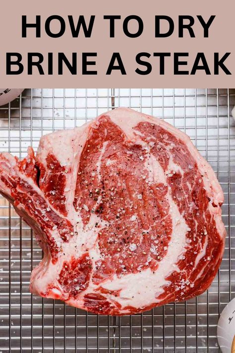 Brine Steak, Beef Heart Recipe, Beef Massaman, Beef Massaman Curry, Dry Brine, Steak Dinner Recipes, Frozen Steak, Beef Steak Recipes, Cooking The Perfect Steak