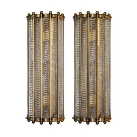 Pair Of Old Vintage Art Deco Brass & Glass Rod Ship Light Wall Sconces Lamp Size: Length 18 Inches & Breadth 7.5 Inches Art Deco Sconces Bathroom, Sconces Fireplace Wall, Moody Japandi, Art Deco Foyer, Mexican Star Lights, Art Deco Color Scheme, Art Deco Bedroom Decor, Art Deco Room, Ship Light