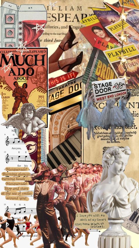 #theatre #theatreaesthetic #theater Theater Collage, Theater Kid Aesthetic, Theatre Collage, Theater Wallpaper, Theater Aesthetic, Vintage Theatre, Theatre Stage, Theatre Poster, Creative Stuff