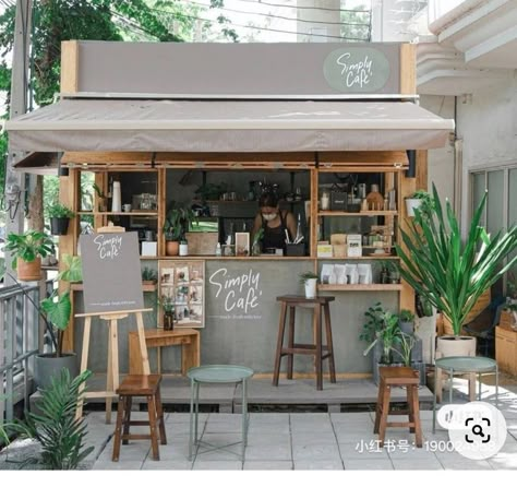 Serving Station, Coffee House Design, Coffee Shop Concept, Mobile Coffee Shop, Mini Cafe, Storage Utility, Bakery Design Interior, Small Coffee Shop, Outdoor Restaurant Design