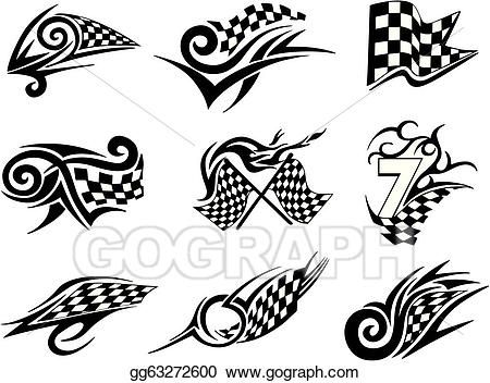 Set of racing tattoos with checkered flags Side Tat, Race Flag, Racing Tattoos, Automotive Logo Design, Tattoo Patterns, Flame Tattoos, Racing Club, Flag Tattoo, Cute Tiny Tattoos