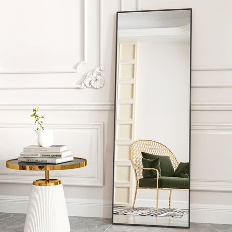 Mirrors Black, Full Length Floor Mirror, Full Body Mirror, Floor Mirrors, Body Mirror, Dressing Mirror, Everyday Routine, See Yourself, Length Mirror