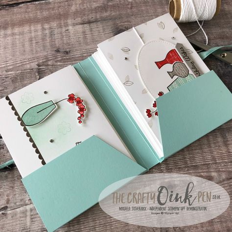 Stampin Up Notecards And Envelopes, Diy Index Card Holder, Card Sets Handmade, Notecard Holder, Card Holder Tutorial, Pen Card, Greeting Card Holder, Greeting Card Gift Box, Paper Projects Diy