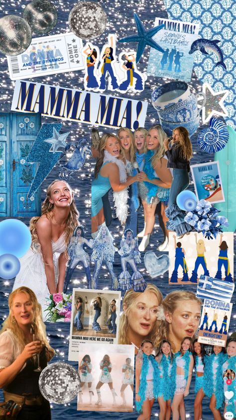 Mamma Mia Themed Bachelorette Party Outfits, Abba Hens Party, Mama Mia Hens Party, Mamma Mia Boat Party, Mamma Mia Aesthetic Outfits Sophie, Mamma Mia Hen Party Outfits, Momma Mia Bachelorette Party Outfits, Mamma Mia Banner, Mama Mia Homecoming