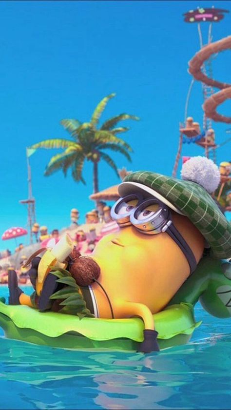 minions beach image | Wish I was at minion beach right now! 3 Minions, Minion Mayhem, Despicable Minions, Funny Minion Pictures, Minion Banana, Minion Pictures, Minions Love, Cute Minions, Animation Movies