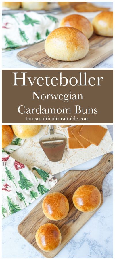 Hveteboller (Norwegian Cardamom Buns) Cardamom Buns Recipe, Cardamom Recipe, Norwegian Cuisine, Viking Food, Nordic Recipe, Cardamom Buns, Norwegian Food, Buns Recipe, Scandinavian Food