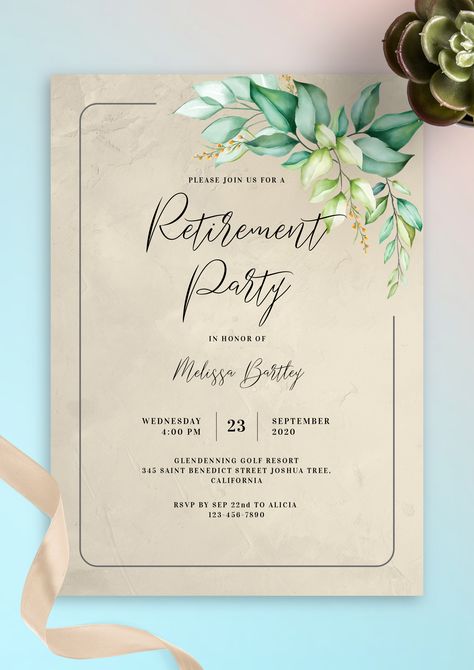 Farewell Invitation Card, Farewell Party Invitations, Retirement Party Invitation, Retirement Invitation Template, Retirement Invitations, Retirement Party Invitations, Email Invitation, Retirement Celebration, Farewell Parties