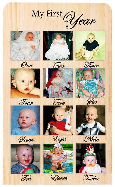 PRICES MAY VARY. FIRST YEAR PICTURE FRAME: Capture and commemorate your baby’s milestones in their first year with this picture frames collage set. Use the included stencil to trace and crop pictures while the 6 sheets of photo paper make printing and placement easy. QUALITY WOOD MATERIAL: Our wooden picture board is crafted from thick, premium wood for a sturdy base to add your photos. Larger than other first year picture frames for milestones, our wooden baby photo frame measures 15 x 25 x 0.5 One Year Photo Board, Baby Photo Collages, Photo Frame Style, Frames Collage, One Year Pictures, Birthday 12, Baby Photo Frames, Crop Pictures, Picture Board