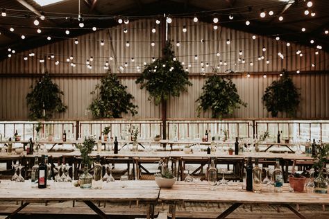 We can't believe this rustic + elegant wedding reception space is a transformed lambing shed | Image by Lauren Scotti Photography Industrial Rustic Wedding, Camping Inspo, Wedding Reception Rooms, Welsh Wedding, Shed Wedding, Rainy Saturday, Rustic Elegant Wedding, Elegant Wedding Reception, Rustic Wedding Venues