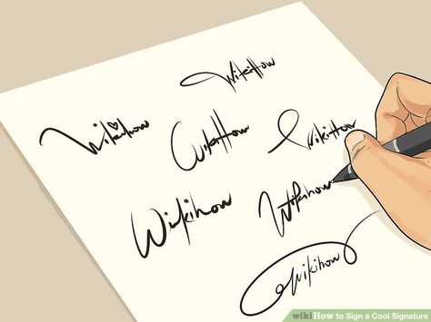 How to Sign a Cool Signature-My kids print their signatures.  It may be old fashioned, but I want them to learn this. Cool Signatures Ideas Signs, Signature Of My Name, Autograph Ideas, Tato Nama, Kombinasi Font, Signature Maker, Instagram Username Ideas, Business Fonts, Cool Signatures