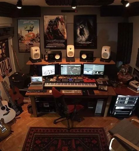 Home Music Studio Design, Home Music Studio Ideas, Music Studio Design, Home Recording Studio Setup, Recording Studio Setup, Home Studio Ideas, Home Music Rooms, Music Rooms, Nice Images