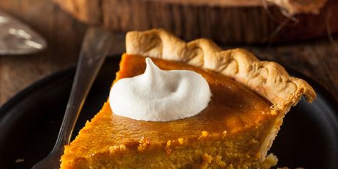 Pumpkin pie was introduced to the holiday table at the Pilgrim's second Thanksgiving in 1623. Decorate this American classic with some whipped cream, or serve the cream alongside.  See how to make your pie perfect with our streaming video demonstration. Healthy Pumpkin Pie Recipe, Classic Pumpkin Pie Recipe, Best Pumpkin Pie Recipe, Perfect Pumpkin Pie, Dessert Halloween, Healthy Pumpkin Pies, Best Pumpkin Pie, Homemade Pumpkin Pie, Butter Recipes