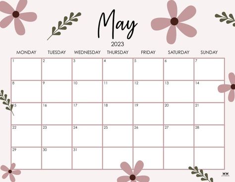 Organisation, Calander 2023 Design May, 2023 Free Printable Calendar Monthly, Aesthetic 2023 Calendar Printable Free, May 2023 Calendar Printable Aesthetic, 2023 Calendar Planner Printable Free, 2023 Calendar Printable Free Monthly Aesthetic, May Calender Ideas, Aesthetic Calander Printable 2023