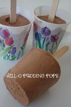 Jello Pudding Pops, Pudding Pops, Pudding Pop, Homemade Pudding, 8x8 Pan, Wire Whisk, Homemade Popsicles, Jello Recipes, Jell O