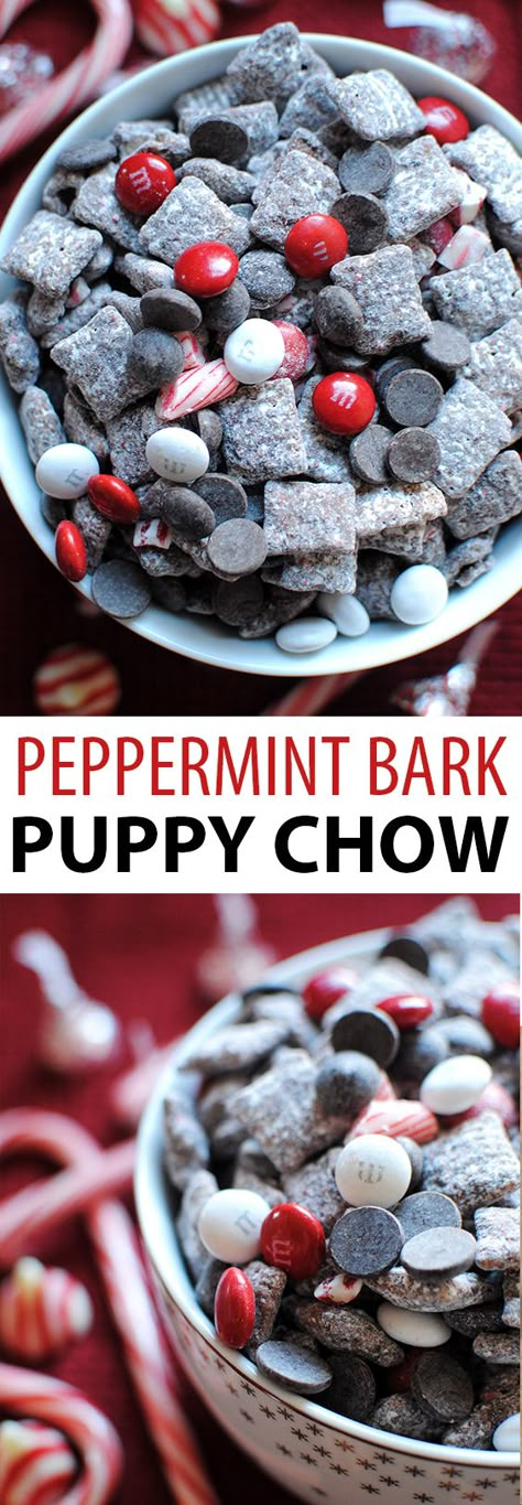 Peppermint Bark Puppy Chow, Desserts Nutella, Snack Christmas, Puppy Chow Recipe, Muddy Buddies Recipe, Chow Recipe, Butter Desserts, Smores Dessert, Puppy Chow Recipes