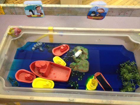 Lost and Found small world water play Nursery Provision, Eyfs Winter, Winter Eyfs, Frozen Planet, Eyfs Ideas, Cold Places, Arctic Explorers, Eyfs Classroom, Oliver Jeffers