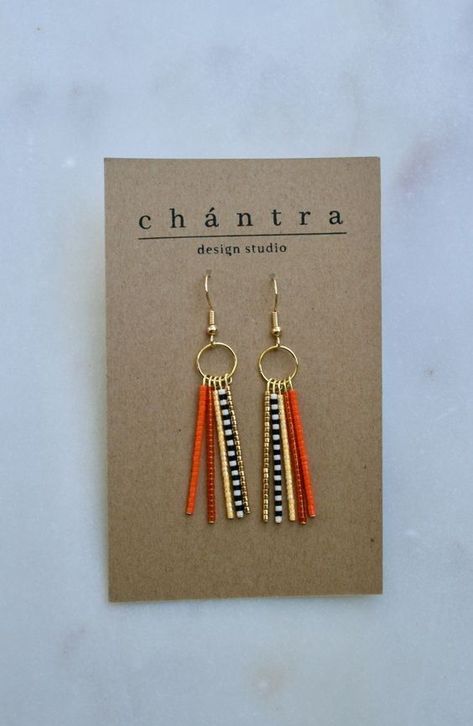 Anting Manik, Pola Manik, Idee Cricut, Diy Jewelry Earrings, Beaded Earrings Diy, Pola Gelang, Clay Jewelry Diy, Earrings Inspiration, Handmade Wire Jewelry