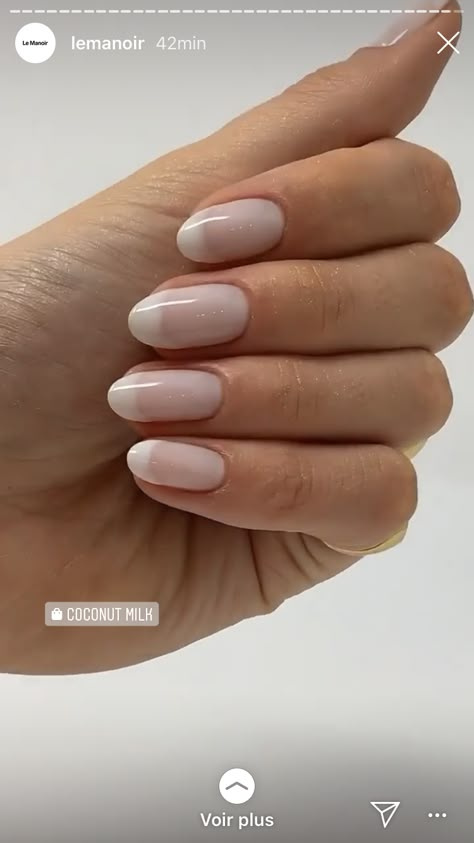 Coconut Milk Nails, January Vibes, Milk Nails, Girl Self Care, Gel Manicures, Nail Designs Ideas, Nice Nails, Nail Patterns, Nail Beauty