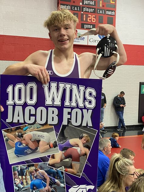 100 Wins Wrestling Ideas, 100 Wins Wrestling Poster, Wrestling Poster Ideas, Graduation Open Houses, Wrestling Posters, State Posters, Wrestling Mom, Poster Ideas, Open House