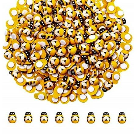 100PCS Wooden Bee,Flatback Self-Adhesive Wood Bumble Bees for Scrapbooking Decoration and Craft DIY Material: Wood Size: 9X13mm/0.35x0.51Inch Quantity: 100 PCS How to use: The self-adhesive painted bee flatbacks are suitable for party decorations, such as wedding, birthday party, baby shower and other nature themed parties, adding more colors. They are ideal DIY accessories for kids to make crafts, bringing them much fun and developing their creativity and imagination. Size: One Size.  Color: Gold. Bumble Bee Craft, Bee Hive Craft, Wooden Bee, Wood Bees, Bee Classroom, Wood Adhesive, Bee Baby Shower Theme, Embellishment Diy, Bee Party