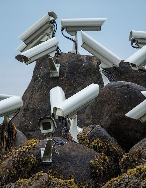 Artist Jakub Geltner Installs Surveillance Cameras Into Public Spaces | iGNANT.de Sea Sculpture, Satellite Dish, Camera Art, Welcome To Night Vale, Security Cameras, Surveillance Cameras, Surveillance Camera, Foto Art, Home Security Systems