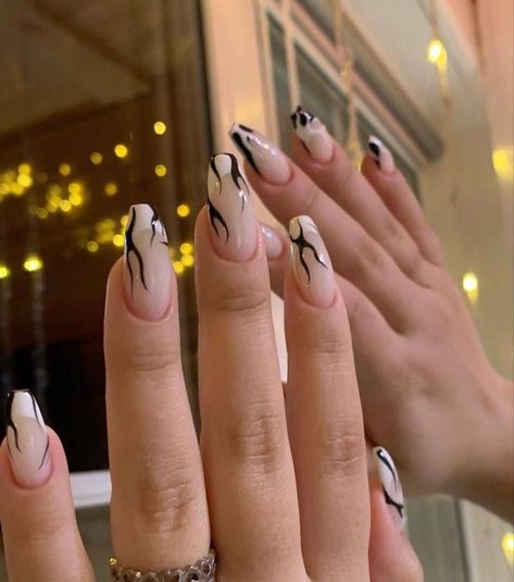 Lightning Nails, Mens Nails, Punk Nails, Edgy Nails, Simple Acrylic Nails, Pretty Gel Nails, Soft Nails, Nails Desing, Dream Nails