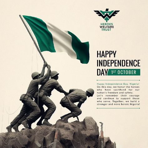 Heroes Day Poster Design, Happy Independence Day Nigeria Flyer, Nigeria Independence Day Flyer Design, Nigeria Independence Day Design, Independence Day Flyer Design, Happy Independence Day Nigeria, Independence Day Flyer, Nigeria Independence Day, Months Design