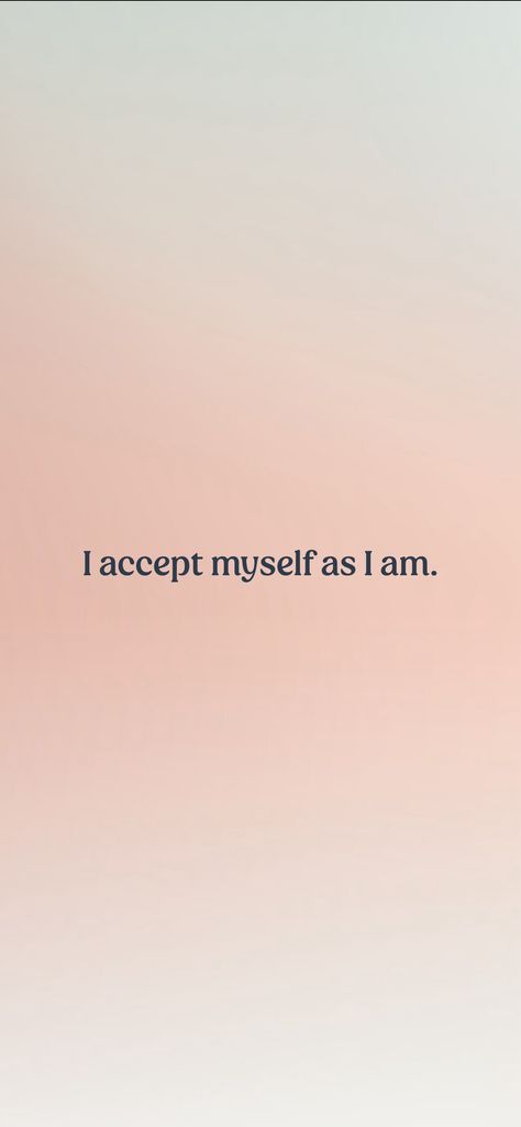 I accept myself as I am. From the I am app: https://iamaffirmations.app/download I Accept Myself As I Am, I Am Fit, I Accept Myself, I Am Myself, 2024 Energy, Accept Myself, Vision 2024, Board Wallpaper, 2024 Goals