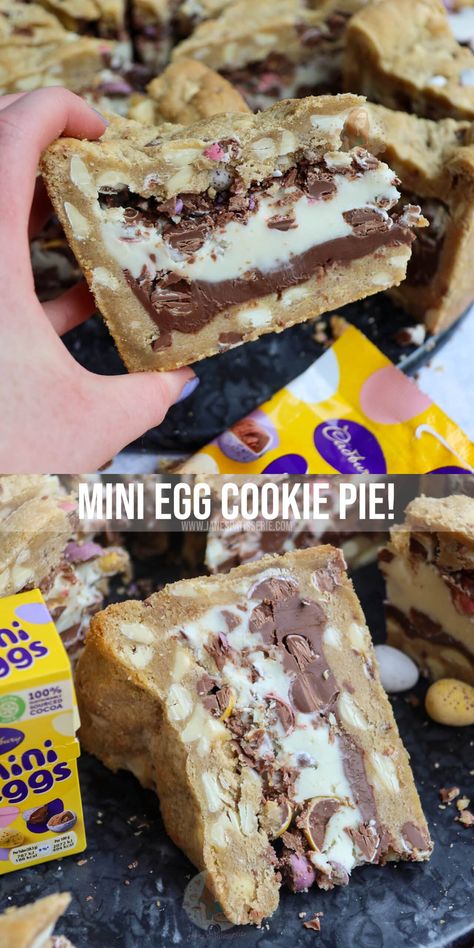 Stuffed Cookie Pie, Cookie Pie Recipe, Deep Dish Cookie Pie, Cookie Pies, Deep Dish Cookie, Skillet Cookies, Mini Eggs Cookies, Janes Patisserie, Snack Shack