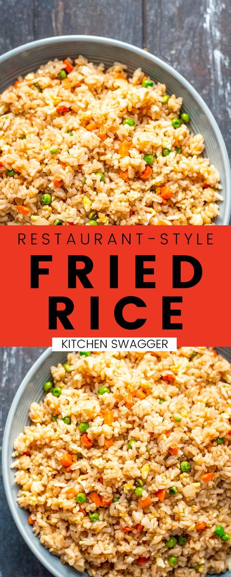 Impress your family and friends with this delicious hibachi-style fried rice recipe! This simple dish is made with white rice, butter, soy sauce, and a variety of vegetables that are sure to please everyone. It's easy to make and ready in 35 minutes or less – perfect for a busy weeknight dinner! So next time you're looking for a quick, easy dinner idea that's sure to impress – give this mouthwatering fried rice recipe a try! Diy Hibachi Fried Rice, How To Make Fried Rice With White Rice, Home Made Fried Rice, Fries Rice Recipe, Fried Rice Sauce Recipe, Diy Fried Rice, Meals With White Rice, Recipes With White Rice, Hibachi Rice Recipe