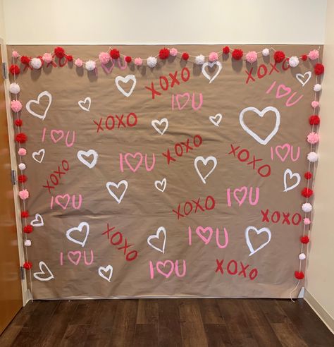 Valentine's Day Bulletin Board Decoration - Classroom, Work, School, Facility Valentines Hallway Decor School, Valentines Day Poster Board Ideas, Valentine’s Day Board, Valentines Day Office Decorations Ideas, February Bulletin Board Ideas For School, Bulletin Board Ideas Valentines Day, Valentine’s Day Bulletin Board Ideas, Valentine’s Day Bulletin Board, Valentines Bulletin Boards