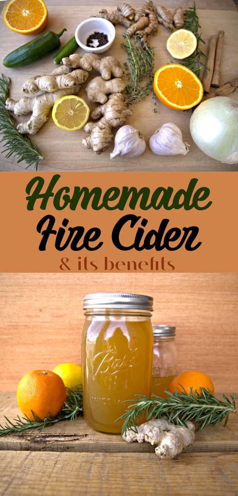 A recipe for how to make fire cider Fire Cider Recipe, Herbal Medicine Recipes, Herbal Tonic, Coconut Bowls, Fire Cider, Sick Remedies, Cider Recipe, How To Make Fire, Herbal Recipes