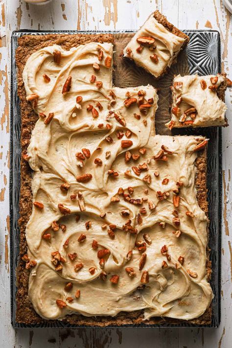 The Best Carrot Sheet Cake - One Sarcastic Baker Sheet Pan Carrot Cake Recipe, Carrot Cake Sheet Cake, Carrot Sheet Cake Recipe, Carrot Sheet Cake, Carrot Cakes, Baking Journal, Joy The Baker, Cream Cheese Frosting Recipe, Cake With Cream Cheese Frosting