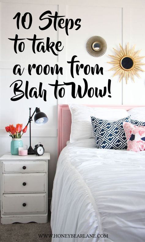 Completing a room makeover can be tricky because you often work out of order. If you follow this simple 10 step process you can really take it over the top! #roommakeover #springdecor Quiz Buzzfeed, Out Of Order, Bed Design Modern, Bedroom Remodel, Murphy Beds, Rooms Reveal, Cool Ideas, Remodel Bedroom, Décor Diy