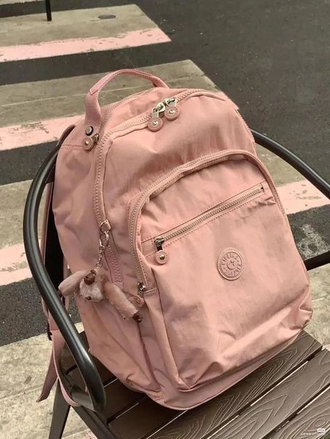 Kipling Backpack, Cute School Bags, Stylish School Bags, School Bag Essentials, Aesthetic Backpack, Cute School Stationary, My Style Bags, Accessoires Iphone, School Materials