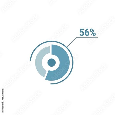 Stock Image: Circle diagram fifty six percent pie chart 56. Circle percentage vector diagram. Circle Diagram, Line Diagram, Adobe Stock, Pie Chart, Stock Vector, Pie, Quick Saves