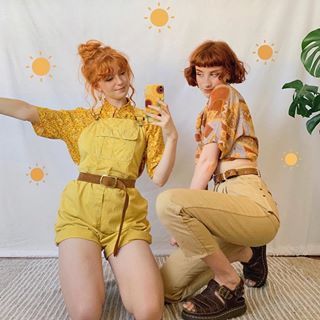 Good luck to all of uuu going back to school / uni / college this month!!🎒 I kinda wish I was going back to school just for an excuse to… Mathilda Mai, Yellow Outfits, Happy Yellow, Yellow Outfit, Creative Halloween Costumes, Going Back To School, Indie Outfits, Soft Grunge, Mellow Yellow