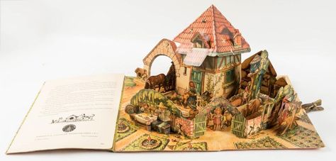 Pop-up books: collectible page-turners in 3-D – Jasper52 Hogwarts Map, Harry Potter Pop Up, Pop Up Books, Movable Book, Storybook Illustration, Harry Potter Pop, Harry Potter Bedroom, Walt Disney Characters, Rowling Harry Potter