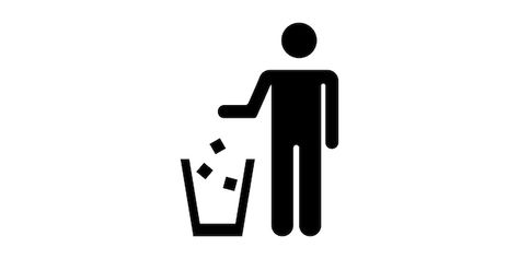 Tidy man icon vector. keep clean symbol.... | Premium Vector #Freepik #vector #bin #trash #garbage-icon #garbage-can Trash Sign, Trash Icon, Keep Clean, Cleaning Logo, Man Icon, Garbage Bin, Trash Bin, Trash Bins, Vector Photo