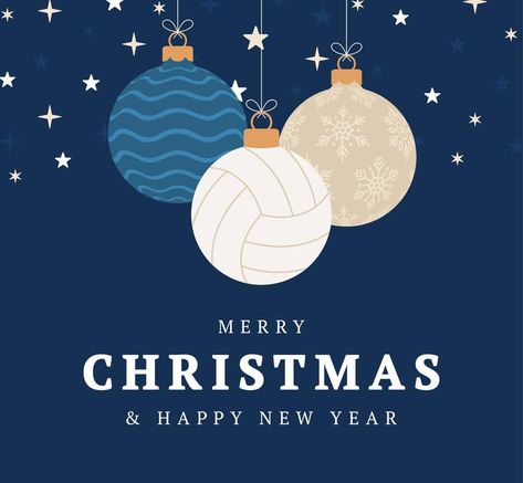 volleyball christmas greeting card. Merry Christmas and Happy New Year flat cartoon Sports banner. volleyball ball as a xmas ball on background. Vector illustration. Christmas Volleyball, Volleyball Christmas, Cartoon Sports, Sports Banner, Volleyball Ball, Sport Banner, Volleyball Gifts, Merry Christmas Card Greetings, Christmas Greeting Card