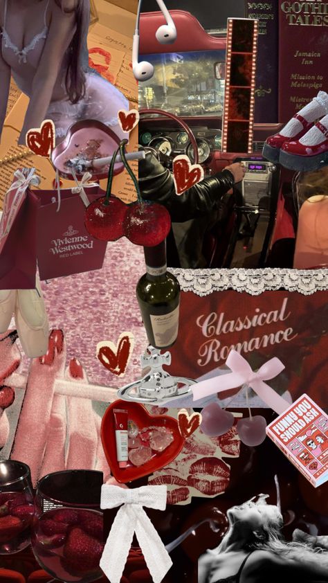 2023 mood board #aesthetic #lovecore #cherry #moodboards Feb Mood Board, Romance Mood Board, 2023 Mood Board Aesthetic, Cherry Moodboard, Aesthetic Lovecore, Cherry Lady, Mood Board Aesthetic, Jamaica Inn, 2023 Mood