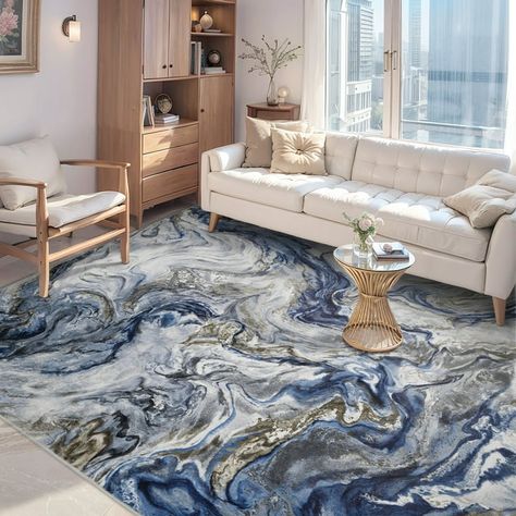 color, bedroom ideas, home bedroom, outdoor ideas, home decor, room ideas, living room, bathroom decor, bedroom Elegant Living Room Decor Luxury, Colorful Dining Room Decor, Modern Neutral Bedroom, Blue And Gold Living Room, Modern Bedroom Rug, Decor For Dining Room, Living Room Marble, Elegant Living Room Decor, Dining Room Blue