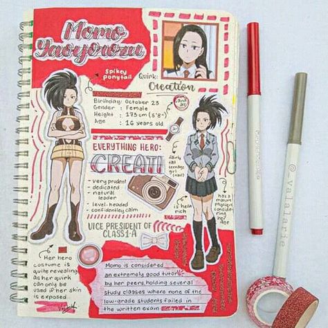 Mha Journal, Journal Ideas Pages, Anime Notebook, My Hero Academy, Anime Journal, Bullet Journal Notes, Bullet Journal Ideas, Journal Spreads, Bullet Journal Aesthetic